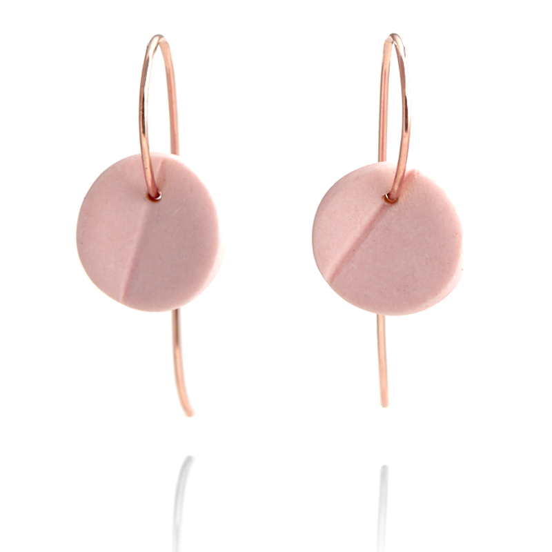 Eucalyptus Small Porcelain Earrings - Handmade Ceramic Dangle Earrings for Women | Perfect for Boho, Wedding & Everyday Wear