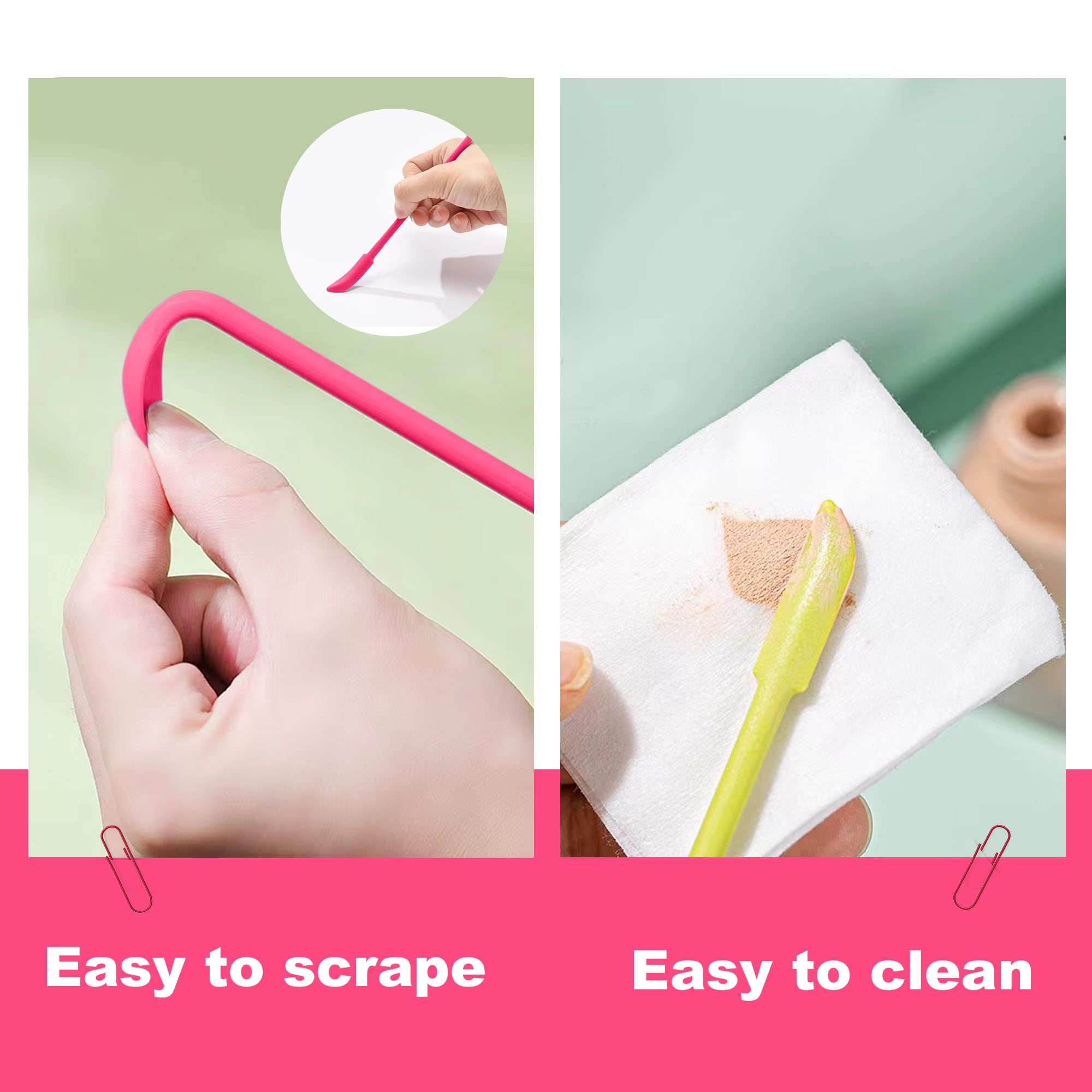 5-Piece Mini Beauty Spatula Set - Small Cosmetic Spatulas for Lotion, Makeup & Wax Removal - Perfect for Jars, Bottles & DIY Skincare - Great for Home, Salon & Travel Use