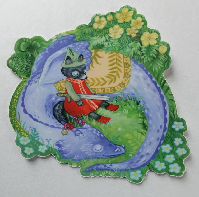 A Knight's Rest Sticker - Medieval Themed Decal for Laptops, Water Bottles & Notebooks | Perfect for Fantasy Lovers & RPG Gamers