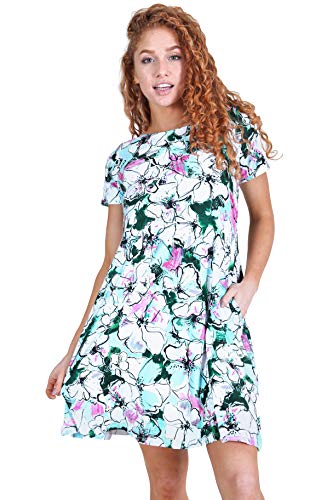 Floral Field Aqua