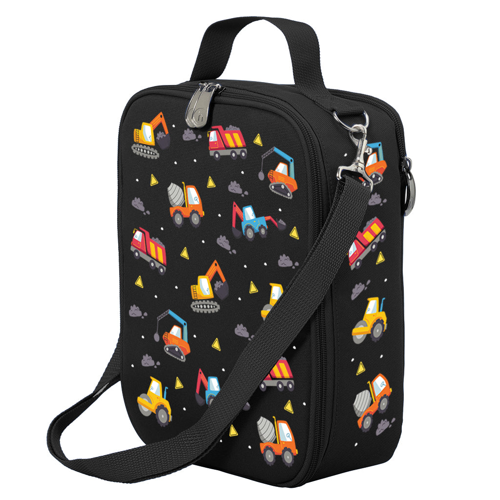 Large Insulated Jumbo Trucks Lunch Bag for Kids - Perfect for School, Work, and Picnics