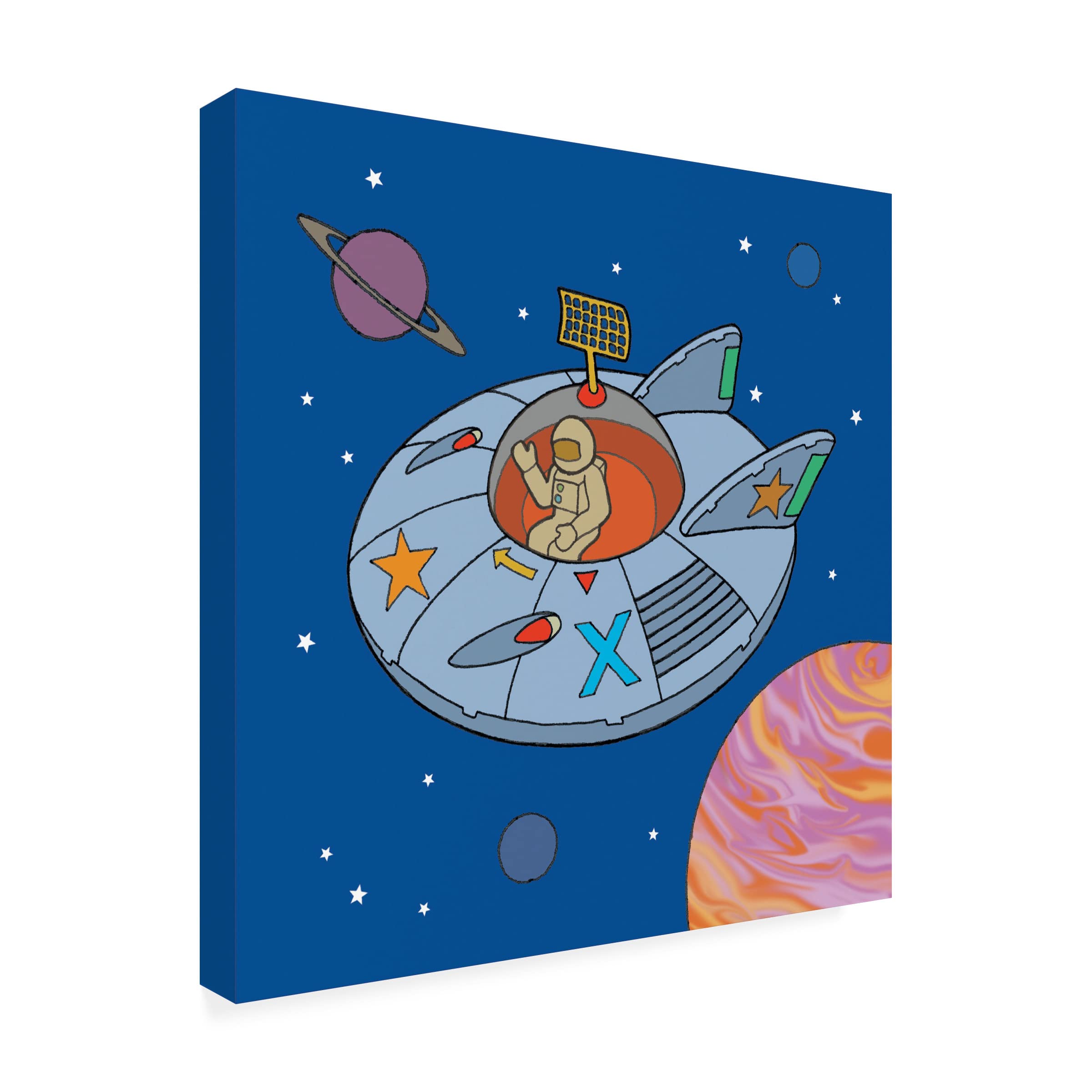 Duncan Wilson 'Saucer' Canvas Art Print - Modern Abstract Wall Decor for Living Room, Bedroom & Office | Trademark Fine Art Collection