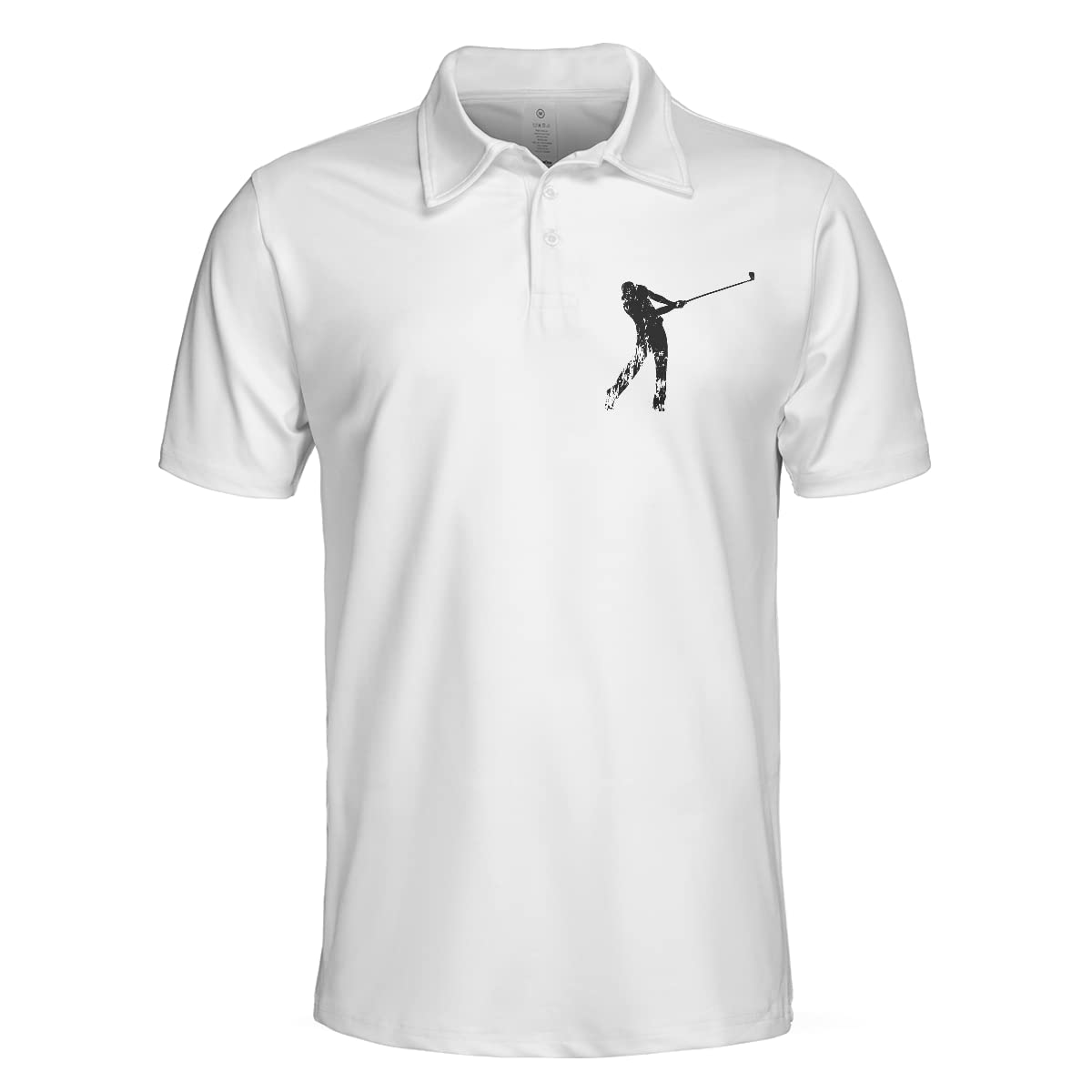 HYPERFAVOR Men's White Golf Polo Shirt - Breathable Moisture-Wicking Short Sleeve Performance Top - Ideal Golf Apparel for Players & Club Members - Perfect for Golf Tournaments, Casual Wear & Outdoor Sports
