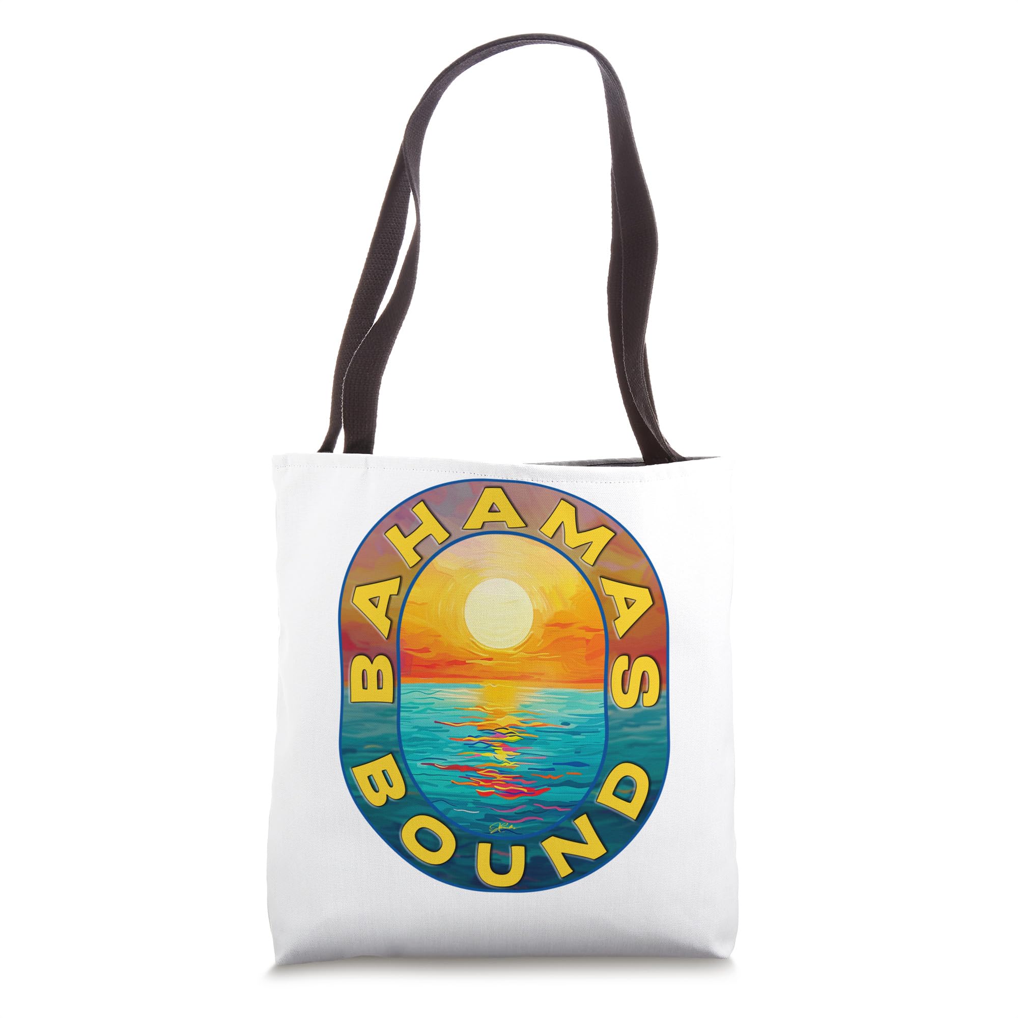 JCombs Bahamas Bound Tote Bag - Stylish & Durable Beach Tote for Women - Perfect for Vacation, Travel, Beach Day & Shopping