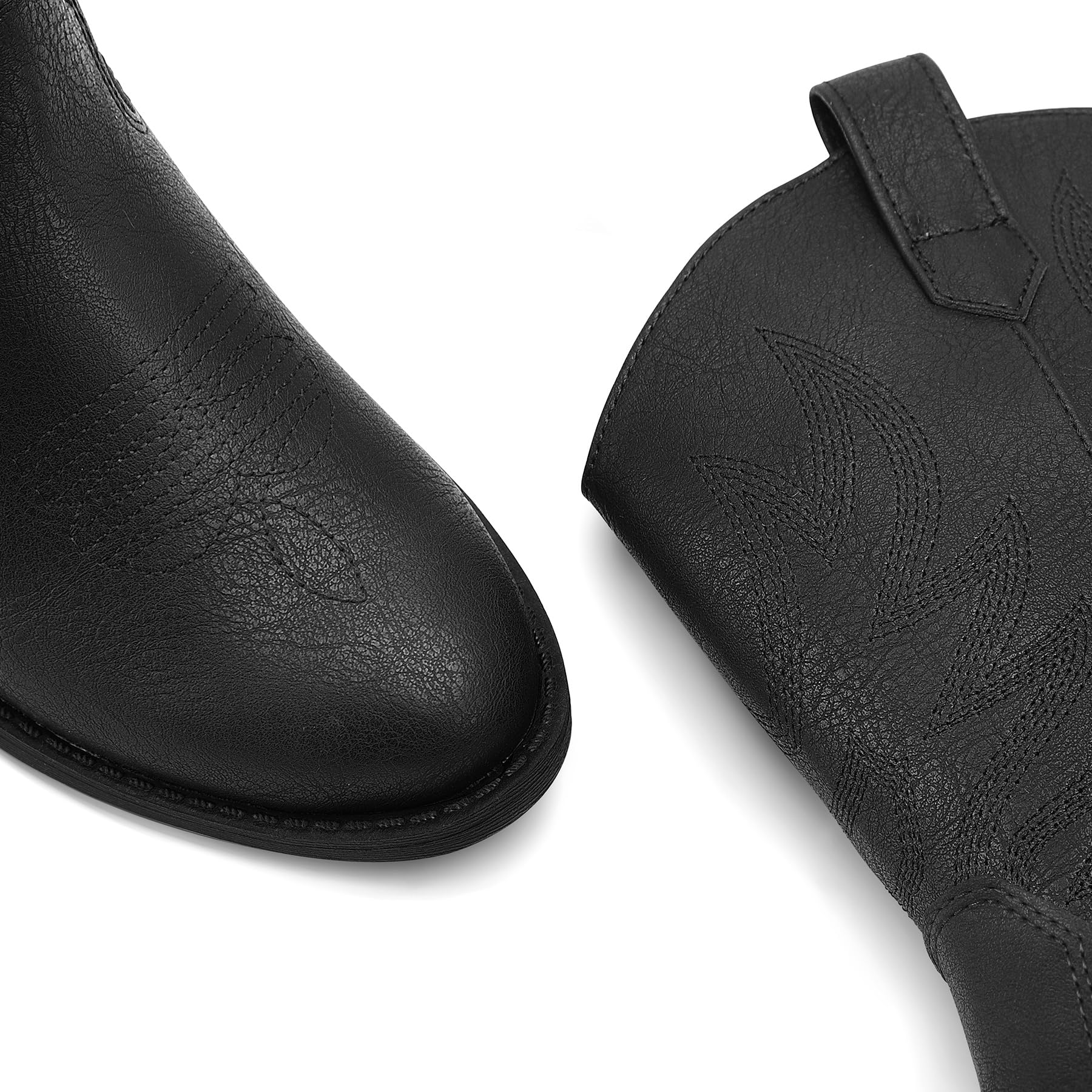 **K KomForme Western Cowboy Boots for Girls & Boys - Pointed Toe Mid-Calf Cowgirl Boots (Toddler/Little Kid/Big Kid) - Perfect for Rodeo, Halloween & Western-Themed Parties**