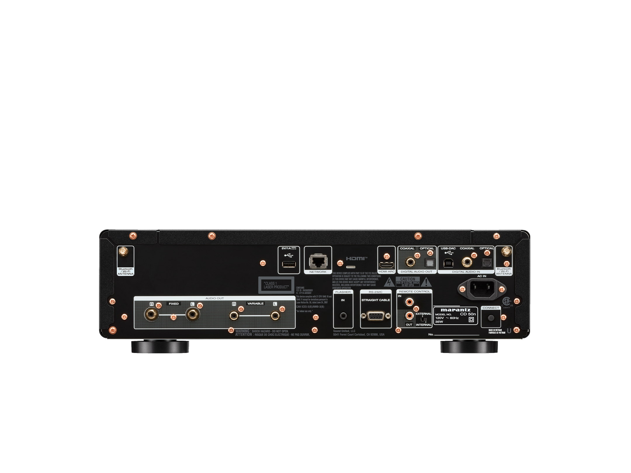 Marantz CD 50n Premium CD Player & Hi-Res Network Audio Streamer - High-End Home Audio System for Music Lovers | Perfect for Living Room, Home Theater & Audiophile Setups
