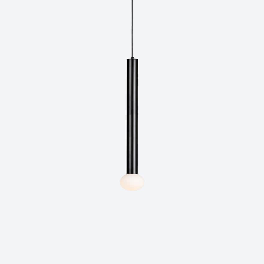 60 LED Tubular Pendant Light - Modern Linear Hanging Fixture for Kitchen Island, Dining Room & Office Lighting