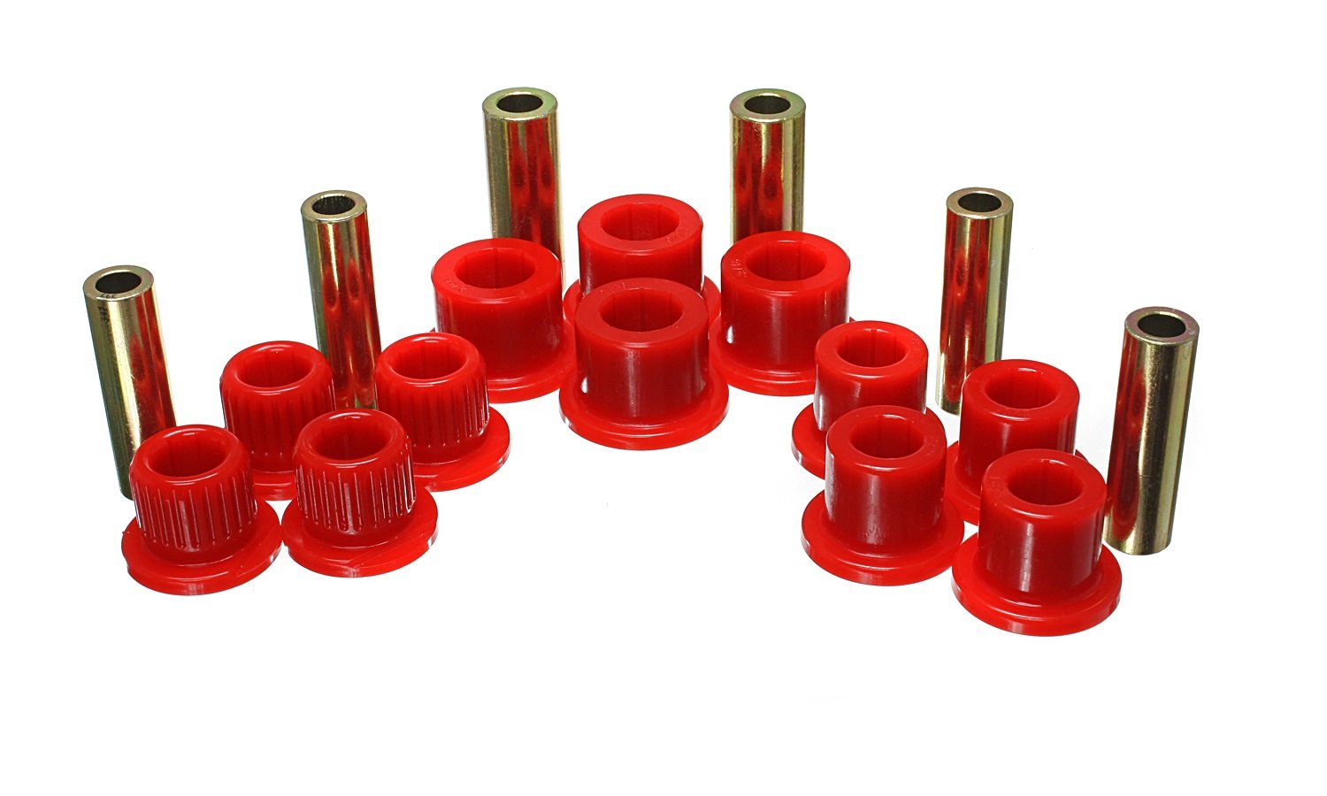 Energy Suspension 4.2147R Rear Leaf Spring Bushing Set - High Performance Polyurethane Bushings for Smooth Ride & Durability | Perfect for Off-Road Trucks, SUVs & Classic Car Restoration