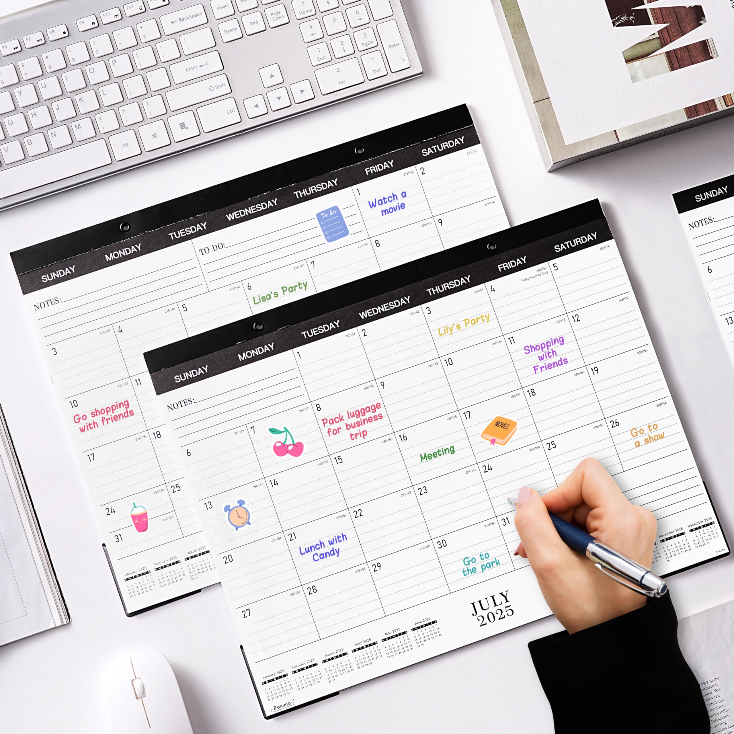 2025-2026 18-Month Desk & Wall Calendar (July 2025 - December 2026) | 14.6