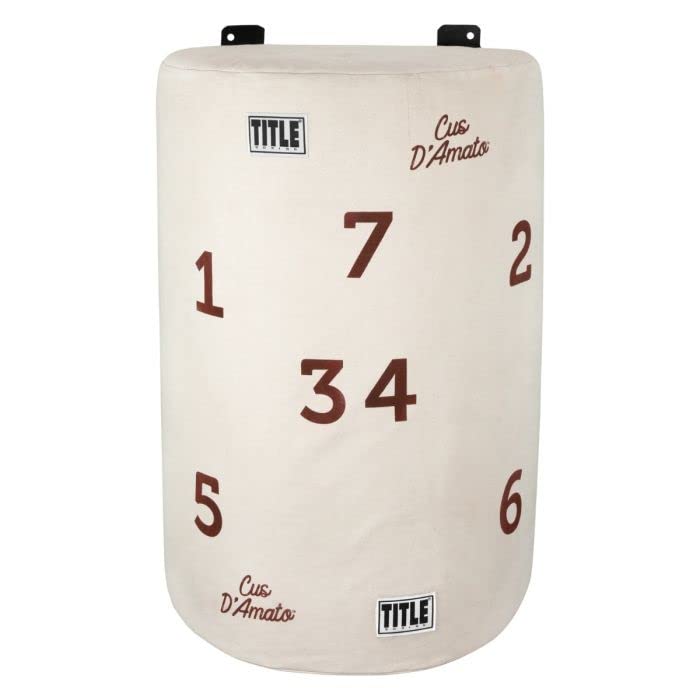 TITLE Boxing Cus D'Amato Willie Heavy Bag - Wall Mount Punching Bag for Boxing Training & Home Gym Workouts | Durable Leather Punching Bag for MMA, Kickboxing & Fitness