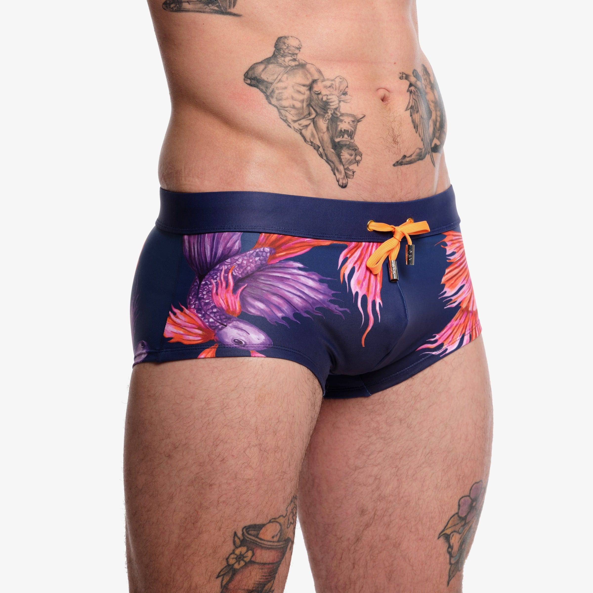 Premium Navy Blue Swim Trunks for Men - Quick Dry, Comfortable & Stylish - Perfect for Beach, Pool, Gym & Water Sports
