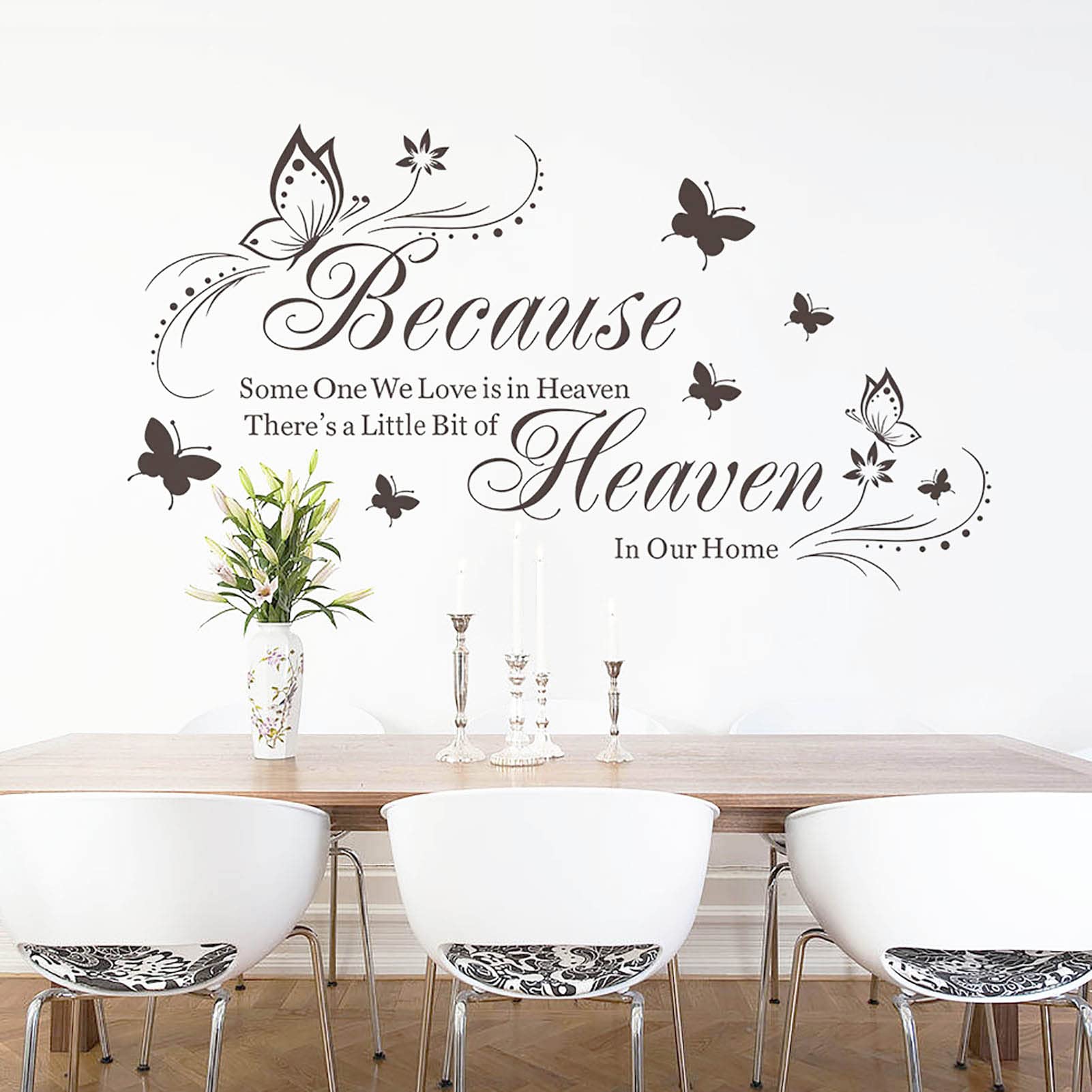 Wall Stickers & Decals - Inspirational Quote DIY Wall Art for Home Decor, Living Room, Bedroom - Easy Peel & Stick Mural Decorations (Home-8) | Perfect for Home Office, Nursery & Apartment Decorating