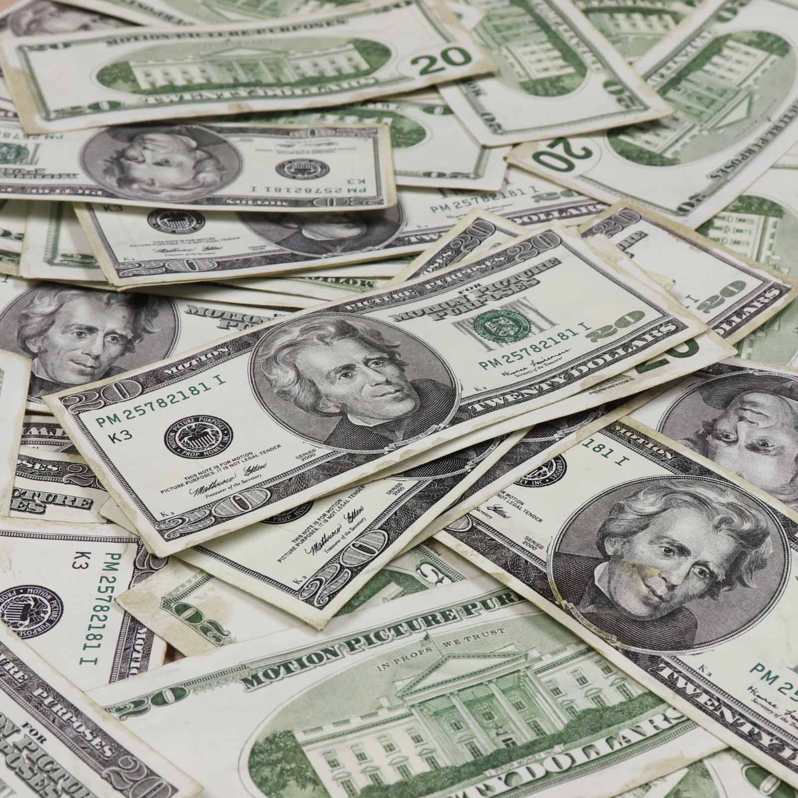 $2,000 RealAged™ Full Print 2000 Series Stack - High-Quality Prop Money for Movies, Photography & Educational Use