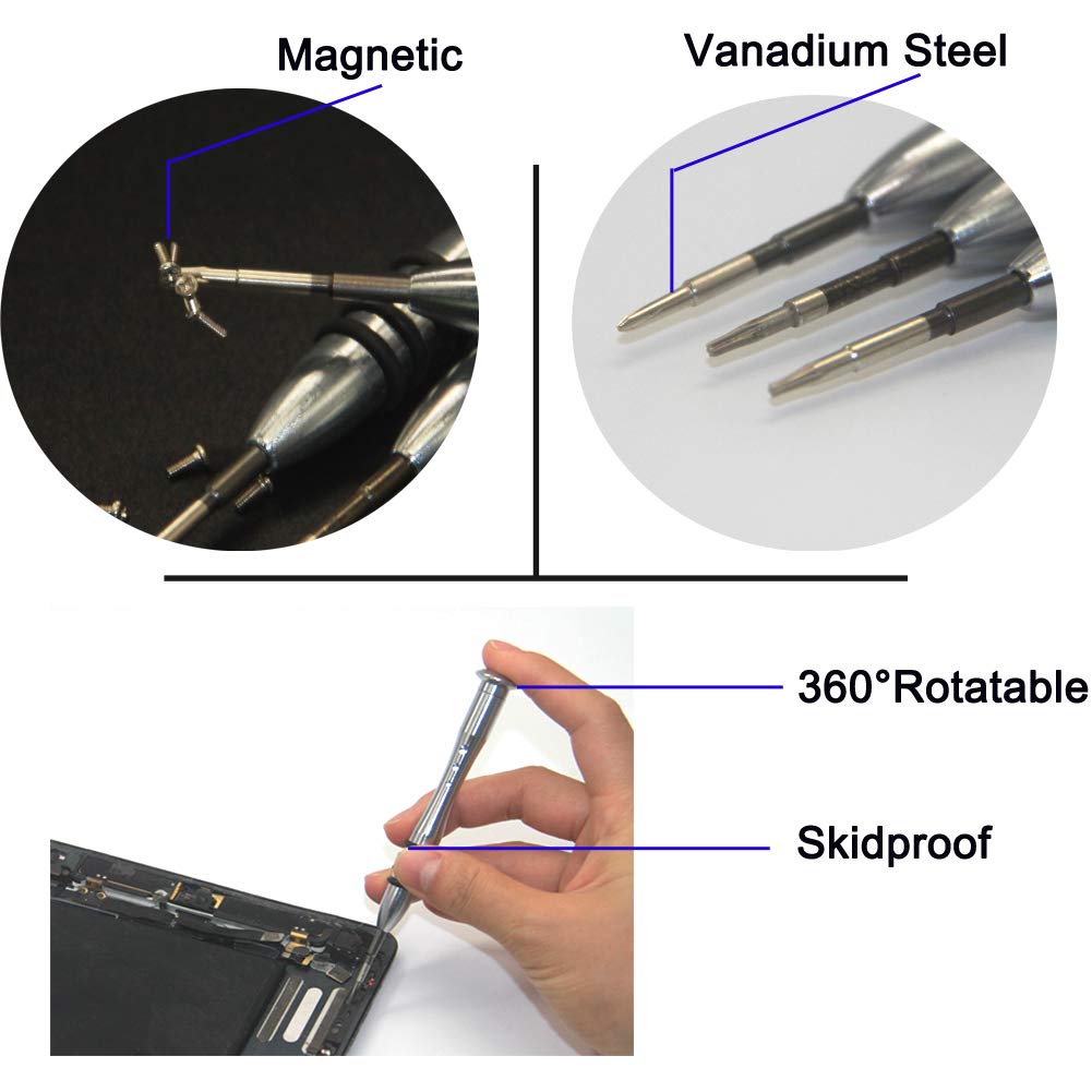 Ewparts Precision Screwdriver Set for MacBook Pro & Air - Professional Repair Kit with Multiple Bits | Perfect for DIY Repairs, Electronics Maintenance & Laptop Upgrades