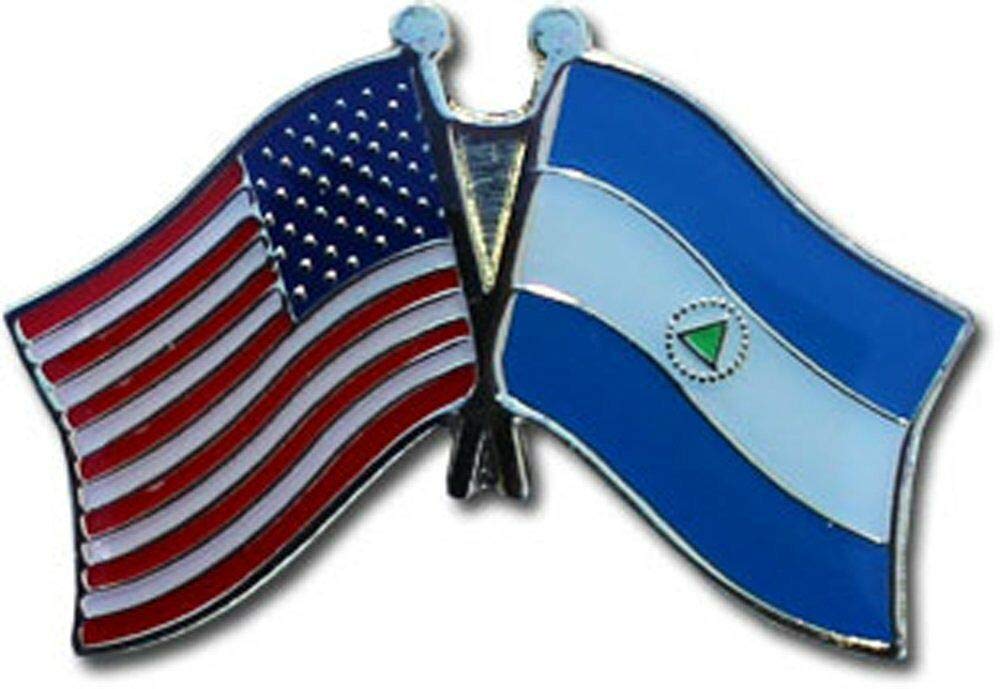 50 Pack USA American Nicaragua Friendship Flag Hat & Lapel Pins - Perfect for Patriotic Events, Sports Games, and Political Campaigns