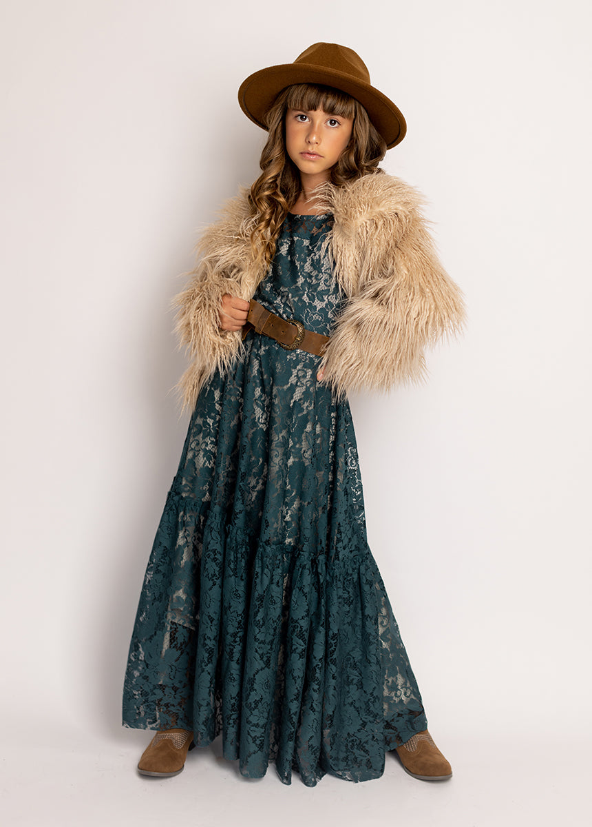 Angie Dress in Deep Teal - Elegant Women's Formal Evening Gown for Parties, Weddings & Special Occasions