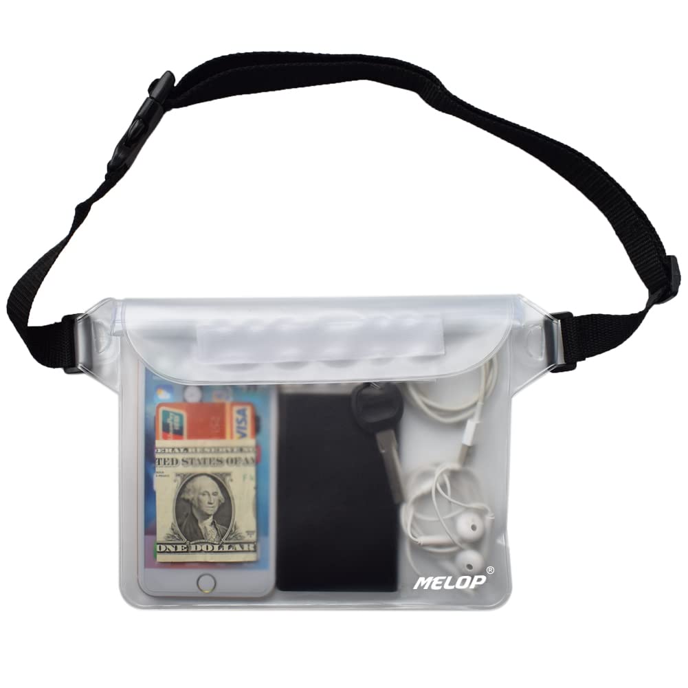 Waterproof Pouch Bag with Adjustable Strap - IPX8 Certified Dry Bag for Phones, Keys & Essentials - Perfect for Swimming, Kayaking, Beach, Fishing & Water Sports - Keep Your Belongings Safe from Rain & Splashes