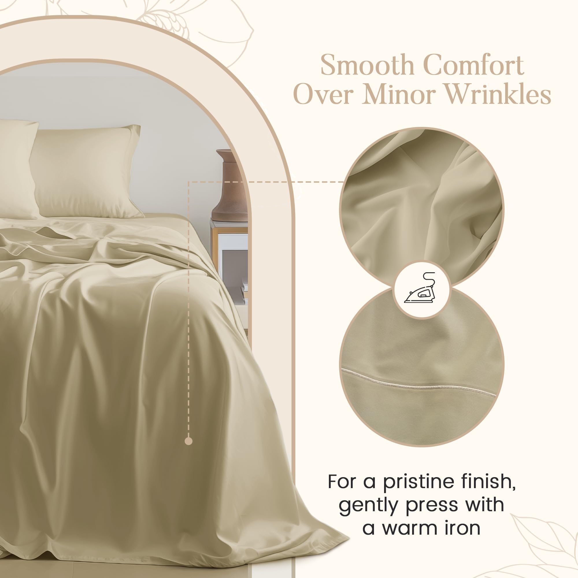 Premium 800 Thread Count Egyptian Cotton Queen Sheet Set - 4 Piece Luxury Bedding with Deep Pockets (Fits up to 17