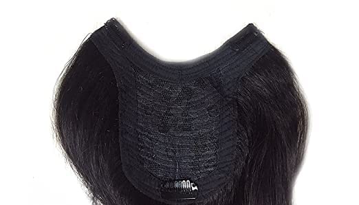 Premium 32 Inch V-Shape Human Hair Extensions for Women - 50g Dark Brown with Free Clips & Comb - Perfect for Volume, Length & Styling for Parties, Weddings & Daily Wear