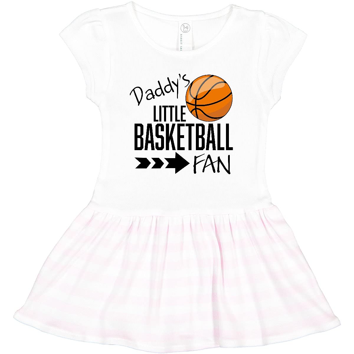 Inktastic Daddy's Little Basketball Fan Toddler Dress - Cute Basketball Themed Outfit for Baby Girls & Boys - Perfect for Game Day, Family Photos & Playtime
