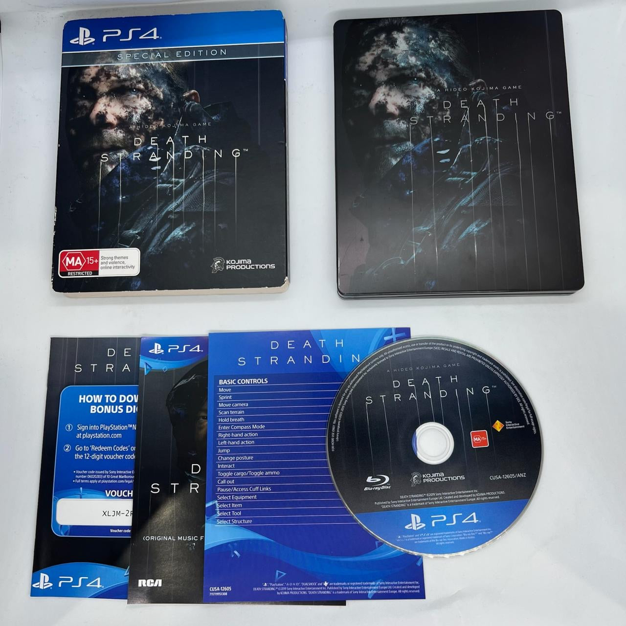 Death Stranding Special Edition Steelbook PS4 Game - Includes Manual & Bonus Content - Perfect for Collectors & Action-Adventure Fans