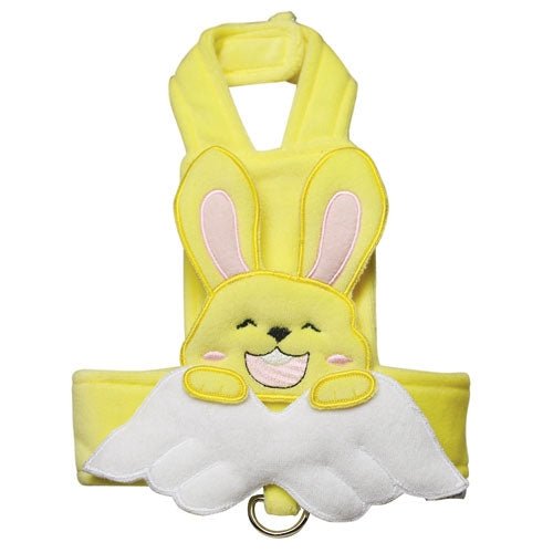 Bunny Angel Pet Harness with Matching Leash - Adjustable Soft Mesh Vest for Small Dogs & Cats - Perfect for Walking, Training & Outdoor Adventures