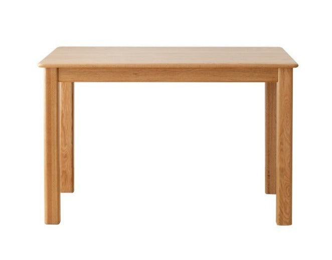 Solid Oak Wood Modern Dining Table - 6 Seater Rustic Farmhouse Style for Kitchen & Dining Room - Perfect for Family Gatherings & Dinner Parties