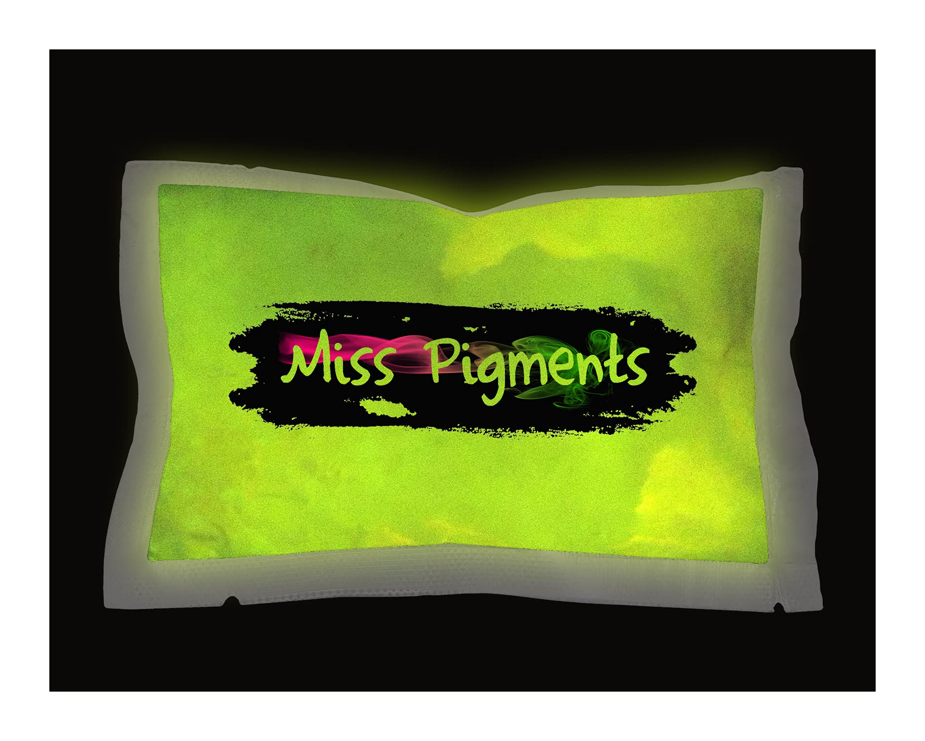 Glow in The Dark Mica Pigment Powder - Non-Toxic Epoxy Resin Dye for Candle Making, Nail Polish, DIY Crafts - Wild Fire Yellow (4 oz) - Perfect for Nighttime Decor, Halloween Costumes & Glow Parties