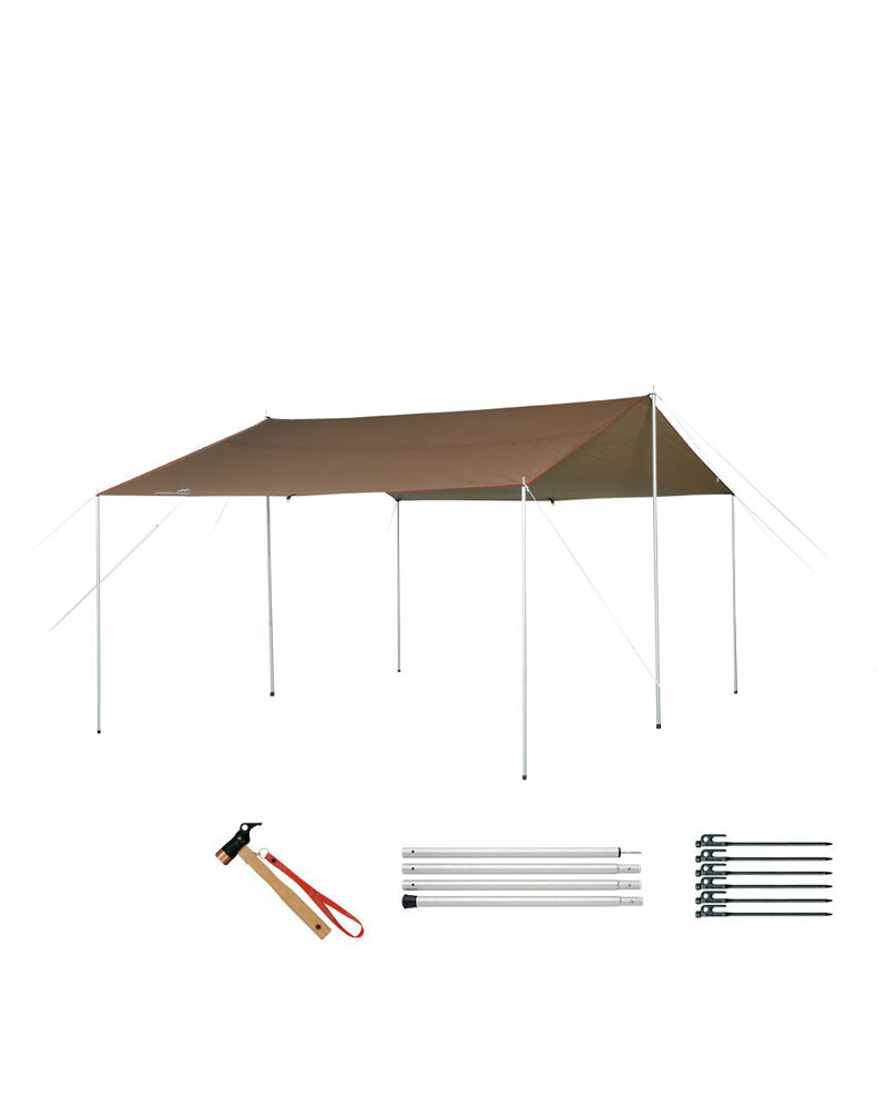 Recta Tarp M Set - Waterproof Camping Tarp, Lightweight & Durable Shelter for Outdoor Adventures - Perfect for Hiking, Backpacking, and Emergency Survival Gear