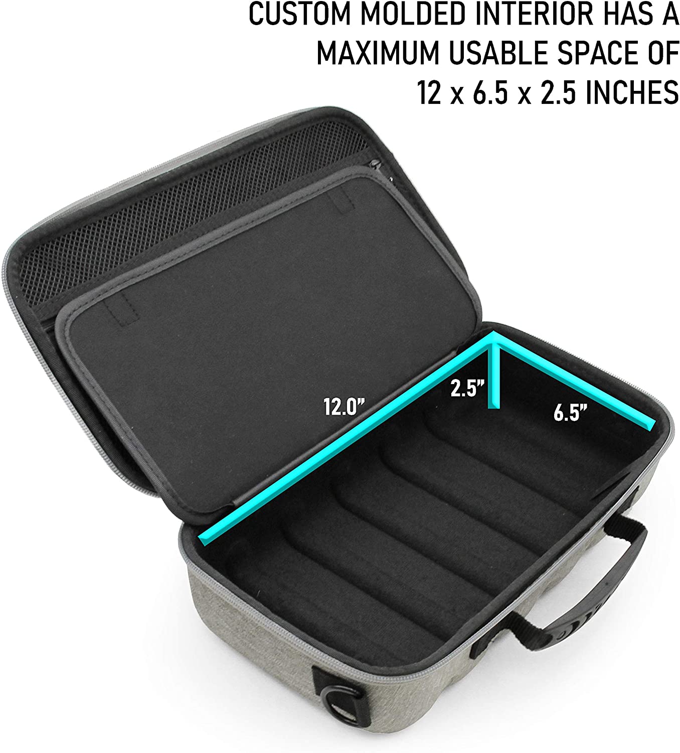 CASEMATIX Travel Case for Otamatone Regular & Neo (Holds 3 Instruments) - Durable Protective Storage with Shoulder Strap & Accessory Pockets - Perfect for Music Travel, Band Practice & Instrument Protection