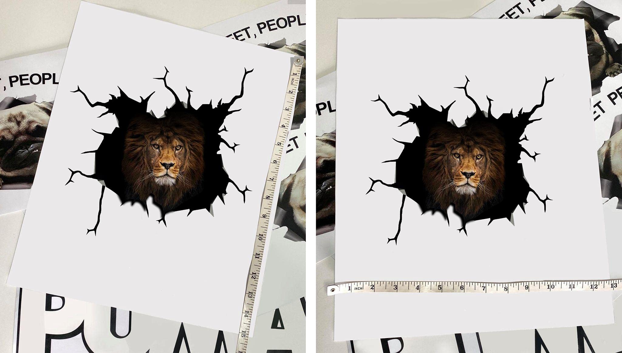 Realistic Lion Car & Wall Decals Stickers - 12