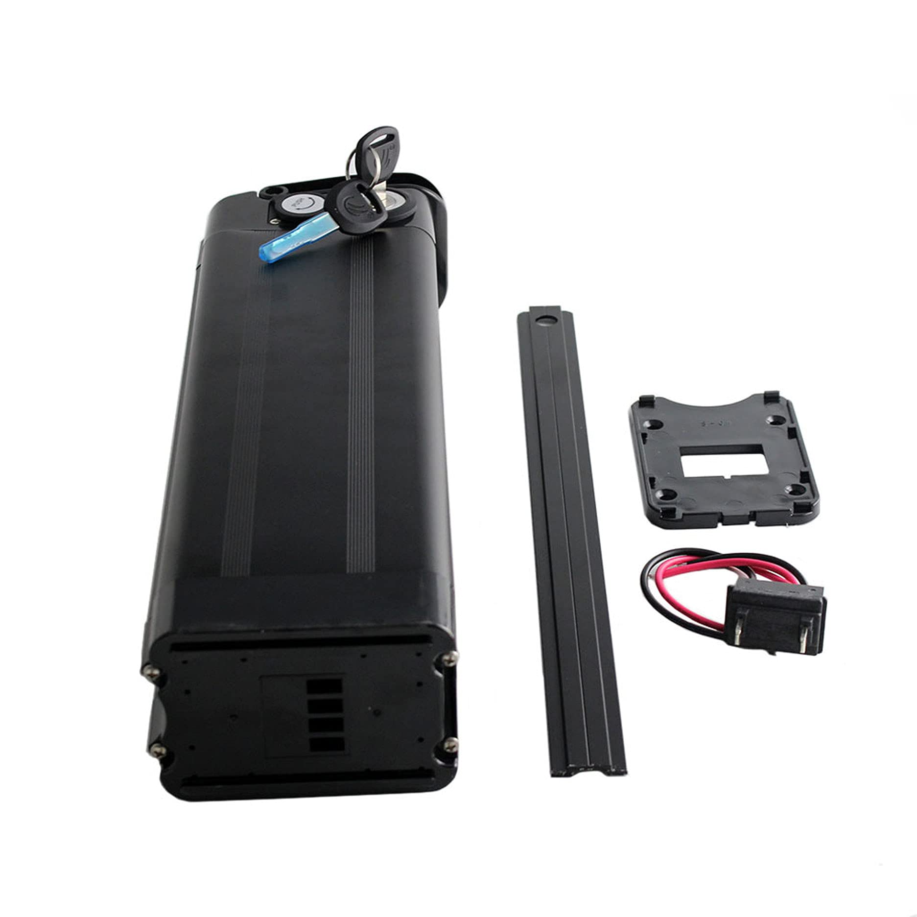 36V 12.5AH Lithium Li-ion Ebike Battery Pack - Replacement Battery for 1000W/800W/750W/500W/350W Electric Bikes - Folding E-Bike Compatible with Lockable Black Case & 2A Charger - Perfect for Commuting, Mountain Biking & Urban Travel