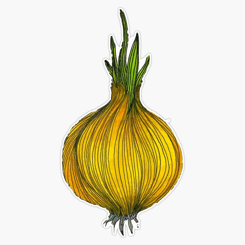 Waterproof Onion Vinyl Sticker 5