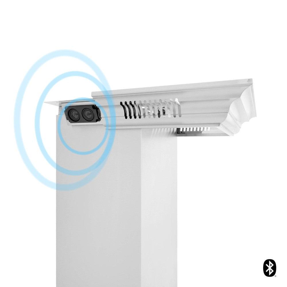 ZLINE CM6 BT KN/KN4 Stainless Steel Crown Molding with Built-in Bluetooth Speakers - Premium Home Audio Decor for Living Room, Kitchen & Office