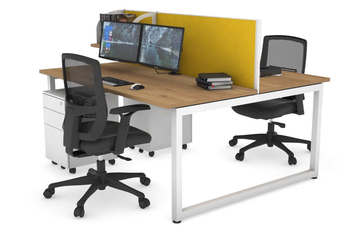 Quadro Loop Legs 2 Person Office Workstation - 70.8