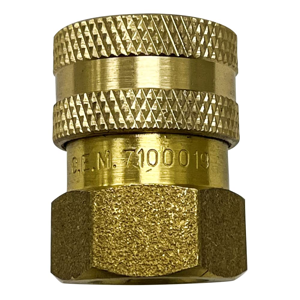 Simpson QC Socket for Pressure Washer Hoses 4500 PSI - Brass 3/8