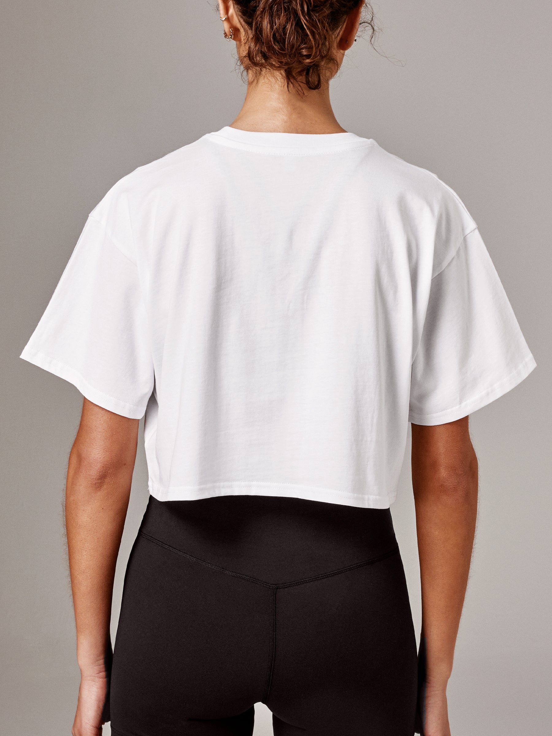 Trendy Street Style Crop Tee for Women - Soft White Short Sleeve T-Shirt | Perfect for Casual Outfits, Summer Fashion & Streetwear Looks