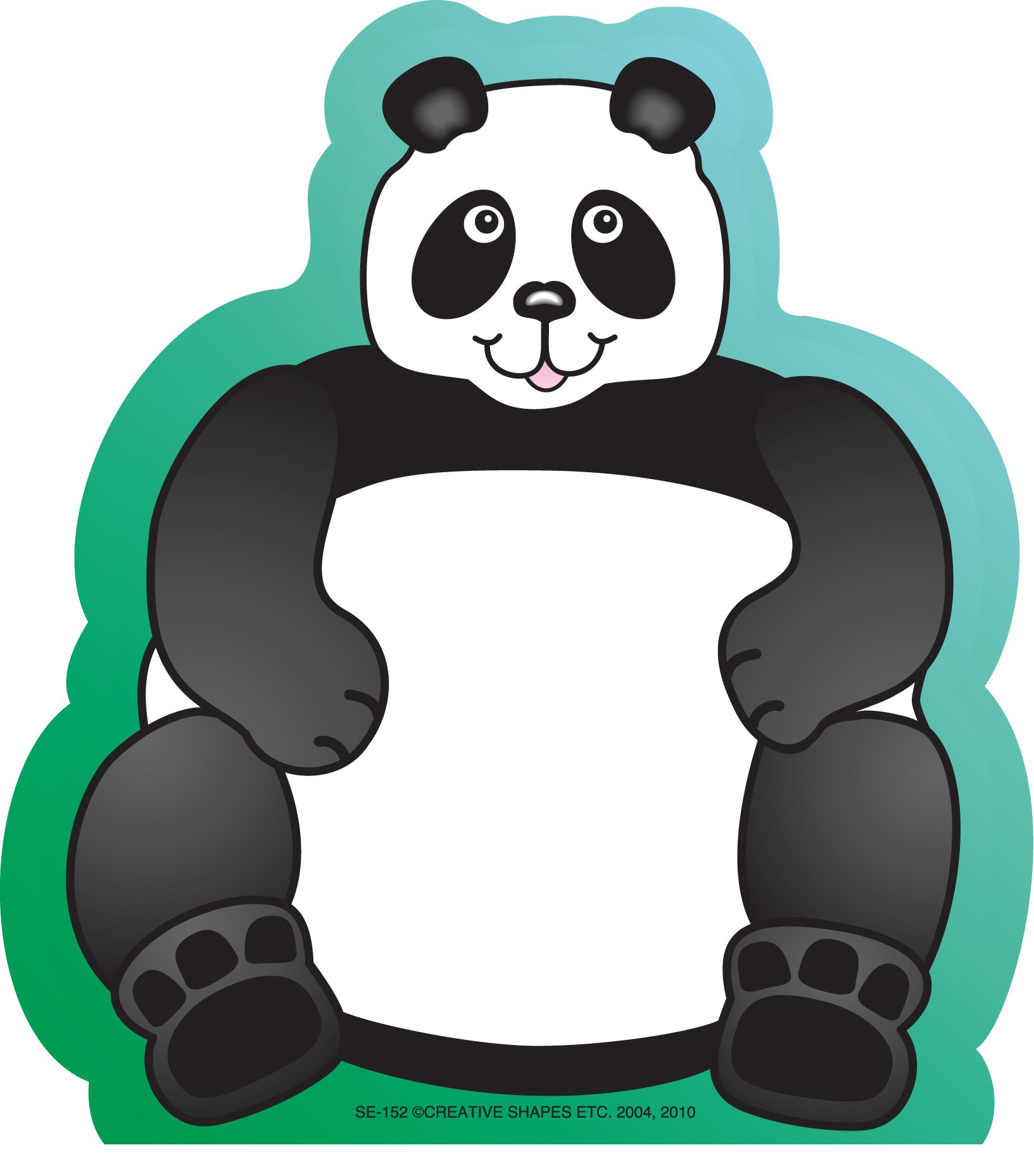 SHAPES ETC. Panda Large Notepad - Cute Animal Design Writing Pad for Notes, Journaling & To-Do Lists - Perfect for Office, School & Home Use