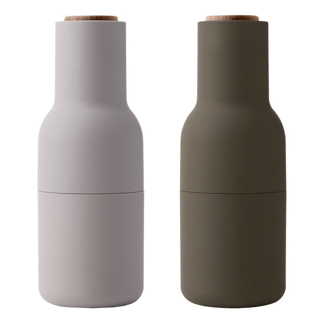 Premium Glass Bottle Grinder Set (2 Pack) - Perfect for Spices, Herbs & Salt - Ideal for Kitchen, Dining & Home Use
