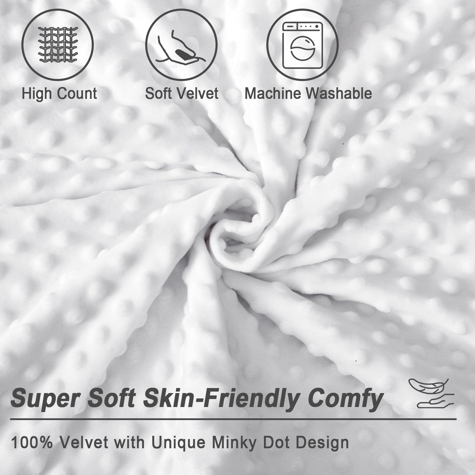 Soft Cozy Minky Dot Body Pillowcase 20