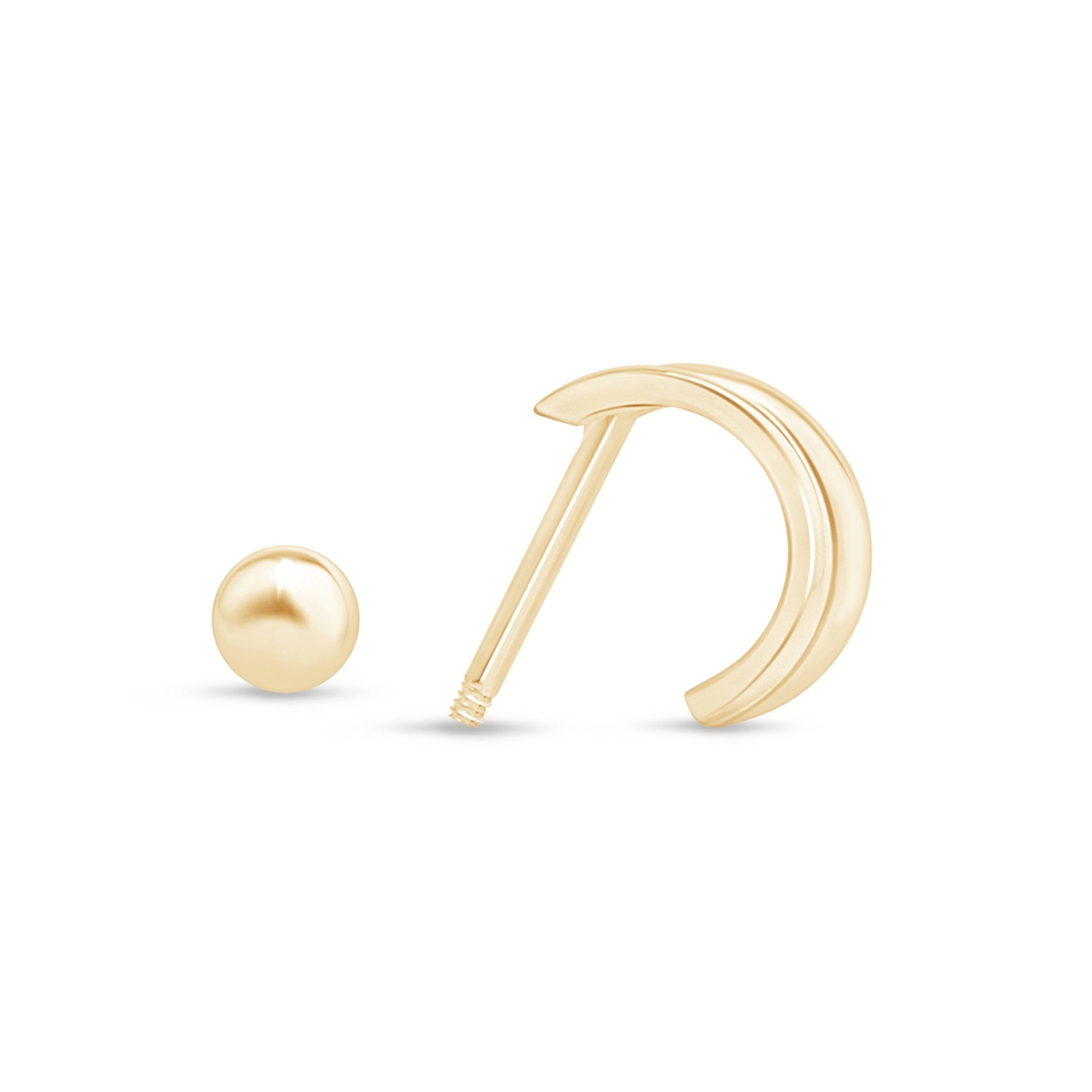 14K Yellow Gold Double Hoop Illusion Ear Cuff Earrings - Elegant Cartilage Ear Jewelry for Women, Perfect for Parties, Weddings & Everyday Wear
