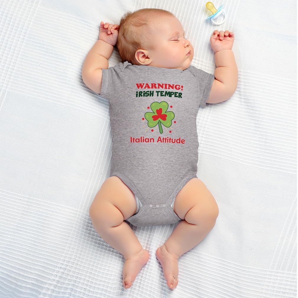 Custom Irish-Italian Baby Bodysuit - Cute Rascals Outfit for Boys & Girls | Playdates & Family Photos
