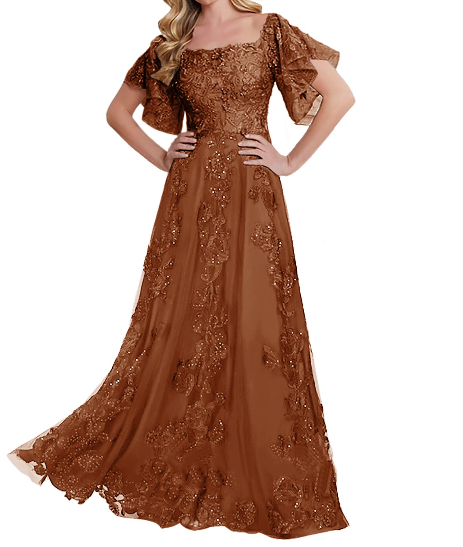 Elegant JAEDEN Mother of The Bride Dresses 2024 - Long Lace Wedding Gowns with Sleeves for Special Occasions | Perfect for Weddings, Formal Events & Evening Galas