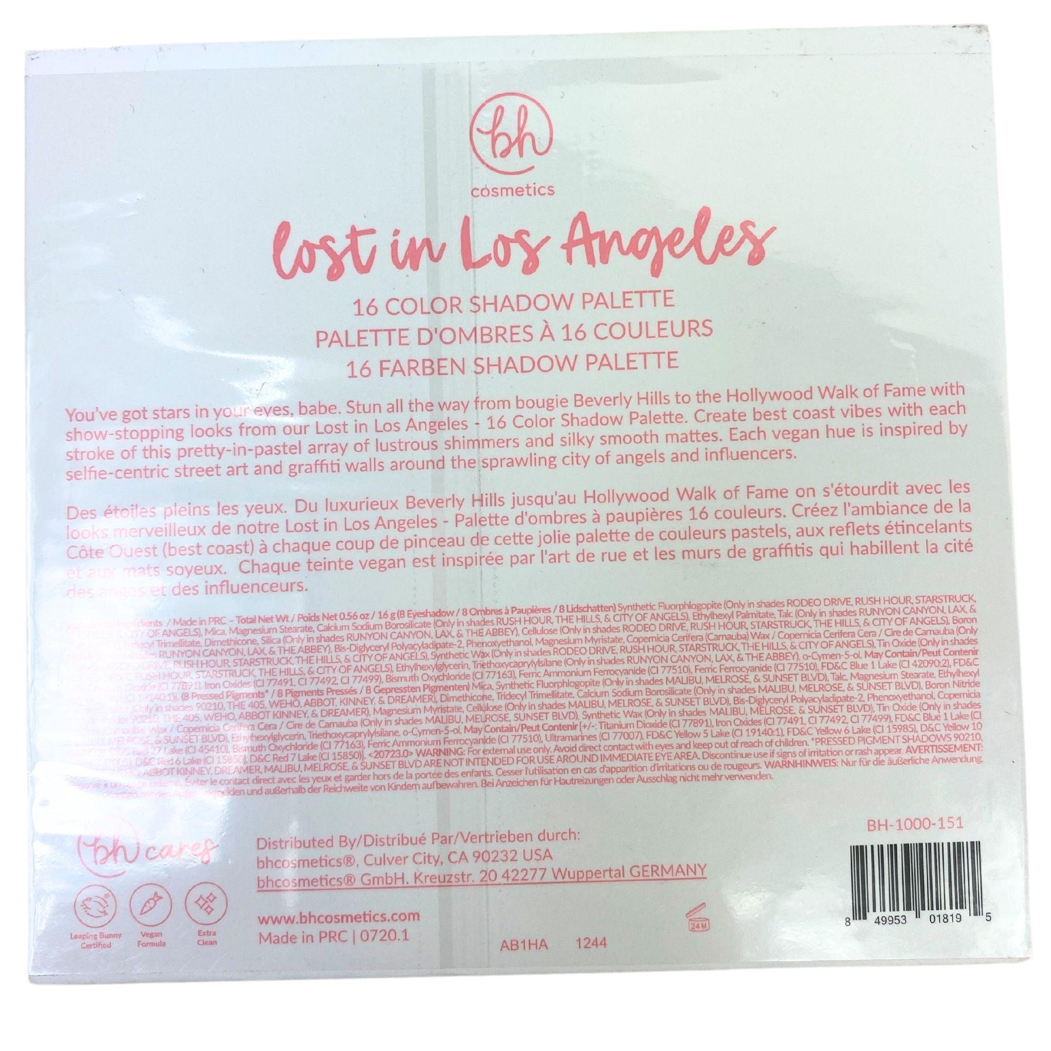 BH Cosmetics Los Angeles 16-Color Eyeshadow Palette - 36 Pcs Lot | Highly Pigmented Makeup Palette for Professional & Everyday Use | Perfect for Parties, Weddings & Special Occasions