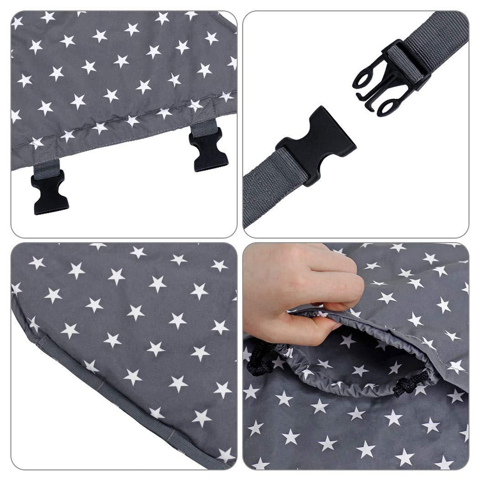 Baby High Chair Safety Harness - Adjustable Travel High Chair Belt for Infants & Toddlers - Portable & Secure Dining Solution (Grey) | Perfect for Restaurants, Airplanes & Outdoor Dining