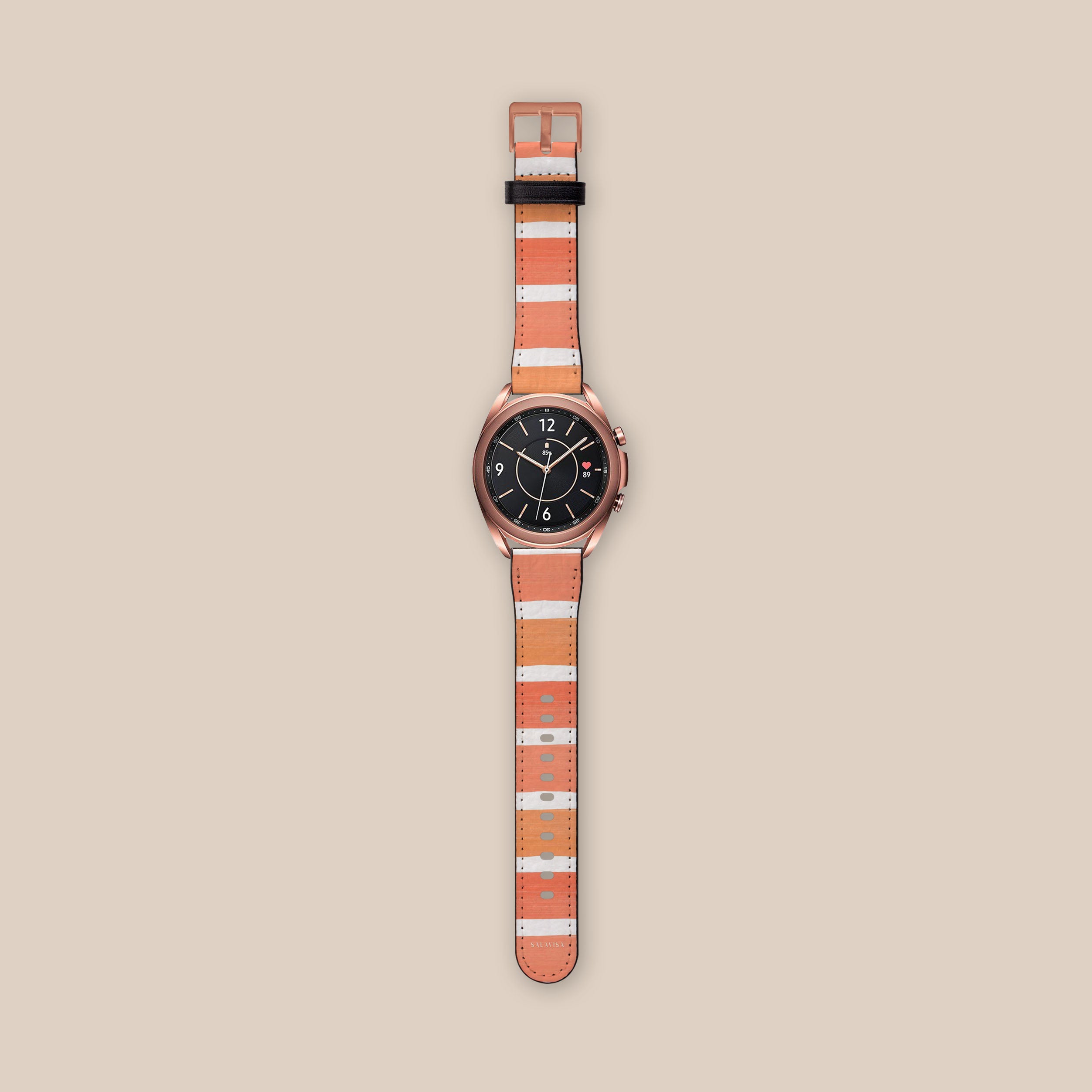 Galaxy Watch Band with Sunset Stripes Design - Stylish & Durable Replacement Strap for Samsung Galaxy Watch - Perfect for Workouts, Daily Wear & Outdoor Activities