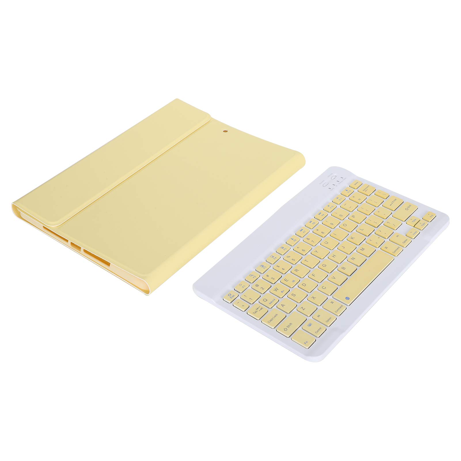 Lazmin112 Smart Keyboard Case for iPad Air 3/Pro 10.5/10.2 (2019/2020) - Bluetooth Wireless Keyboard with Stylus Slot & 3 Usage Modes | Perfect for Work, Study & Travel (Yellow)
