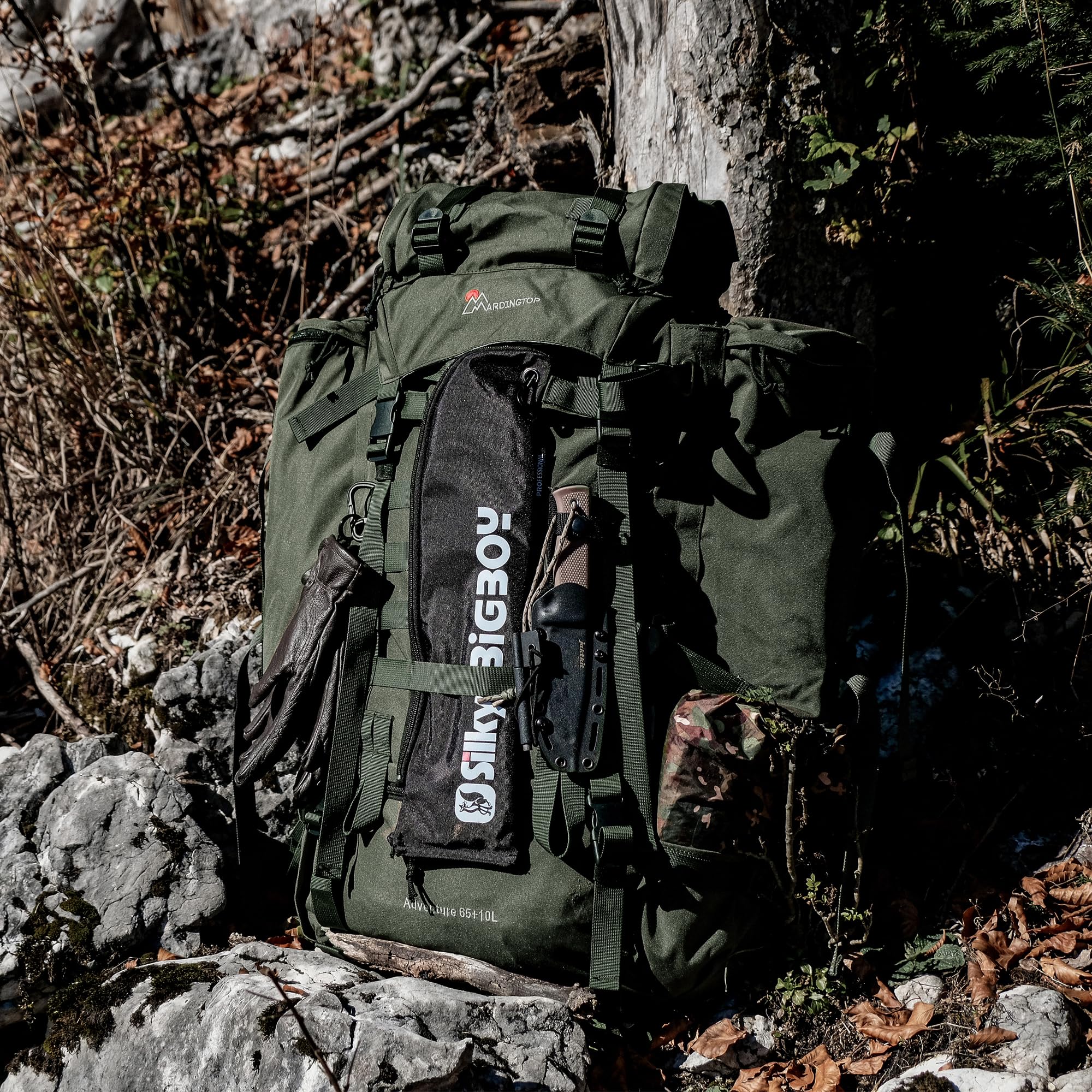 Mardingtop 65+10L Military Tactical Backpack with Rain Cover - Waterproof Hiking Backpack for Trekking, Camping & Outdoor Travel | Perfect for Adventure, Survival Gear & Daily Commute