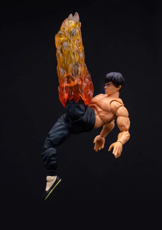 Jada Toys 1/12 Scale 6-Inch Ultra Street Fighter II Action Figure - Fei Long Collectible for Display & Gaming | Perfect for Fans, Collectors & Cosplay Enthusiasts