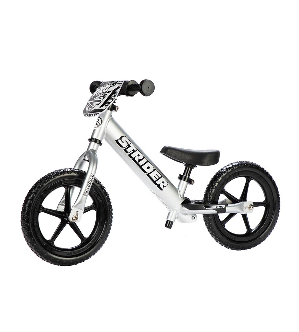 Strider 12 Pro Balance Bike for Kids Ages 1.5-5 Years | No Pedal Toddler Bike for Learning to Ride | Lightweight Aluminum Frame | Perfect for Outdoor Play, Backyard Riding & First Bike Training